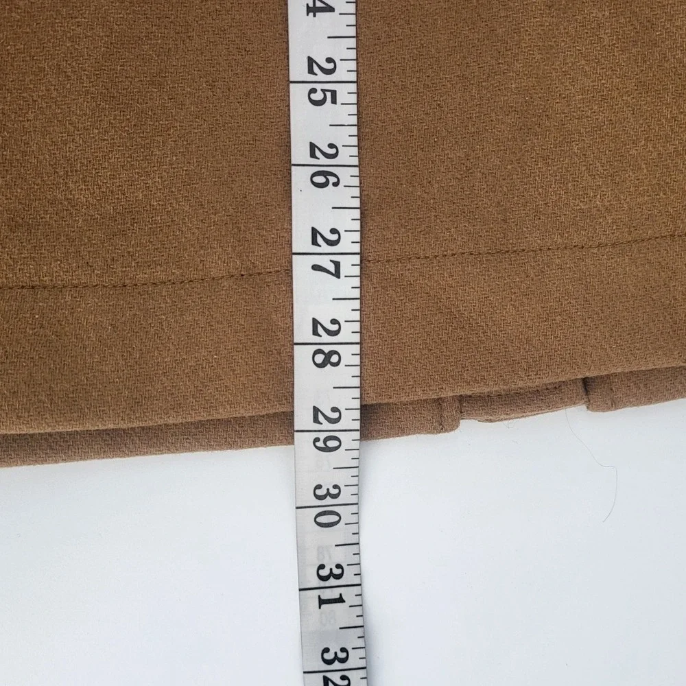 ANA a new approach Women's XL Camel Brown Button Down Lined Jacket‎ Shacket Coat